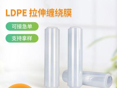 黑色缠绕膜50塑料厂家跨境PE膜拉伸膜打包膜LDPE Stretch Film